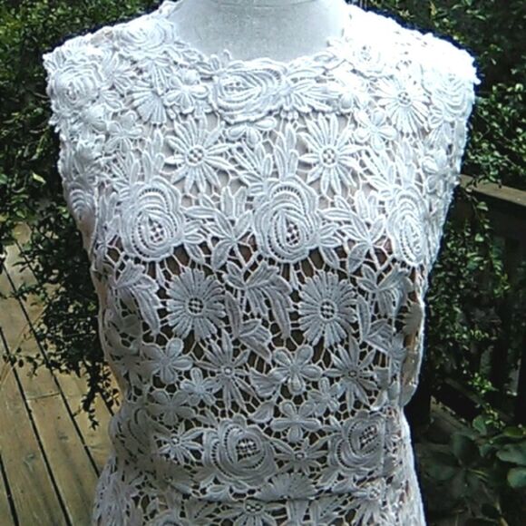 Mikael Aghal Guipure Lace Sheath Dress - Picture 2 of 14